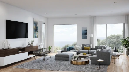 an uncluteered renovated room