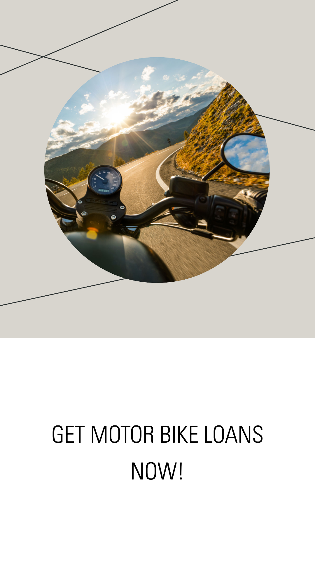 motor bike advert