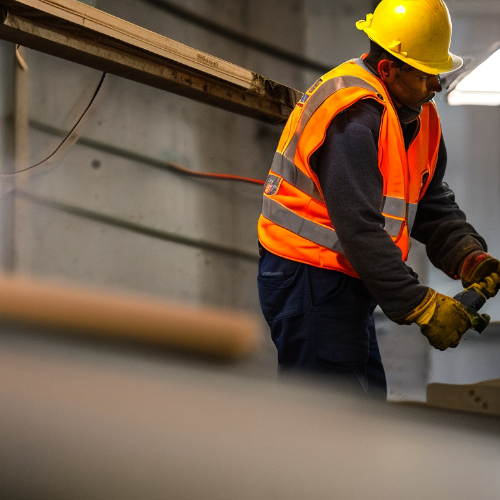 Trades Person Working