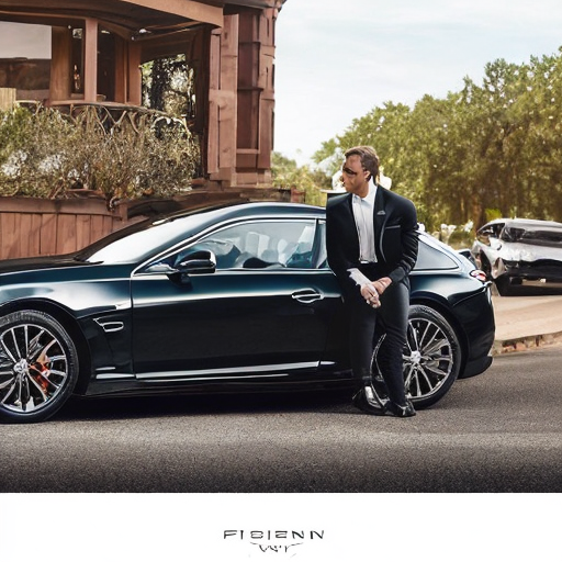 man with car