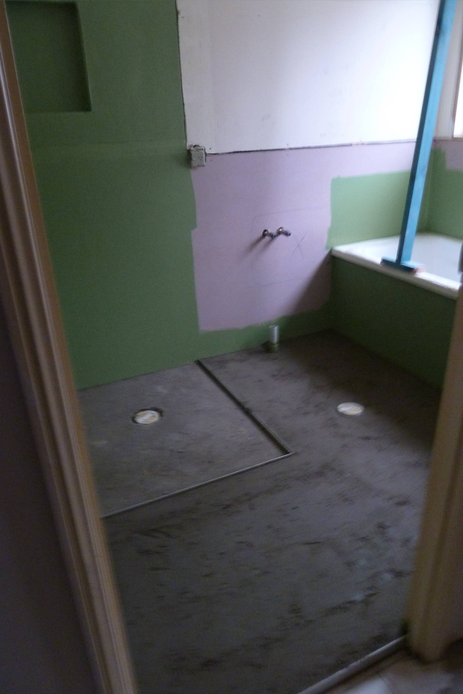 Re do a Bathroom, Water proofing