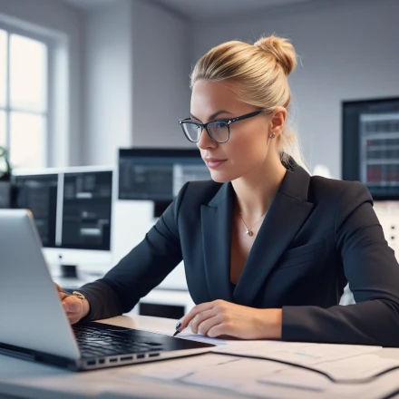 A business owner researching equipment costs online