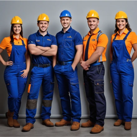a group of trades people