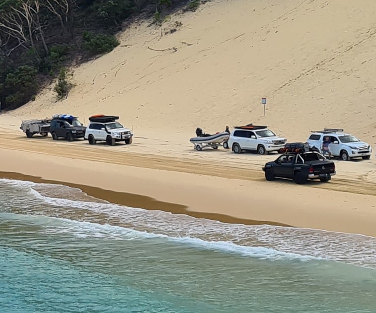 4x4 on beach
