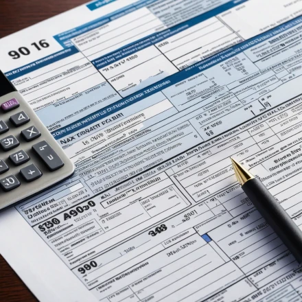 Tax form highlighting equipment financing deductions