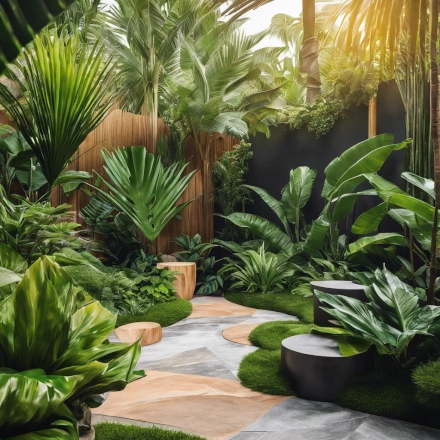 ropical garden ideas